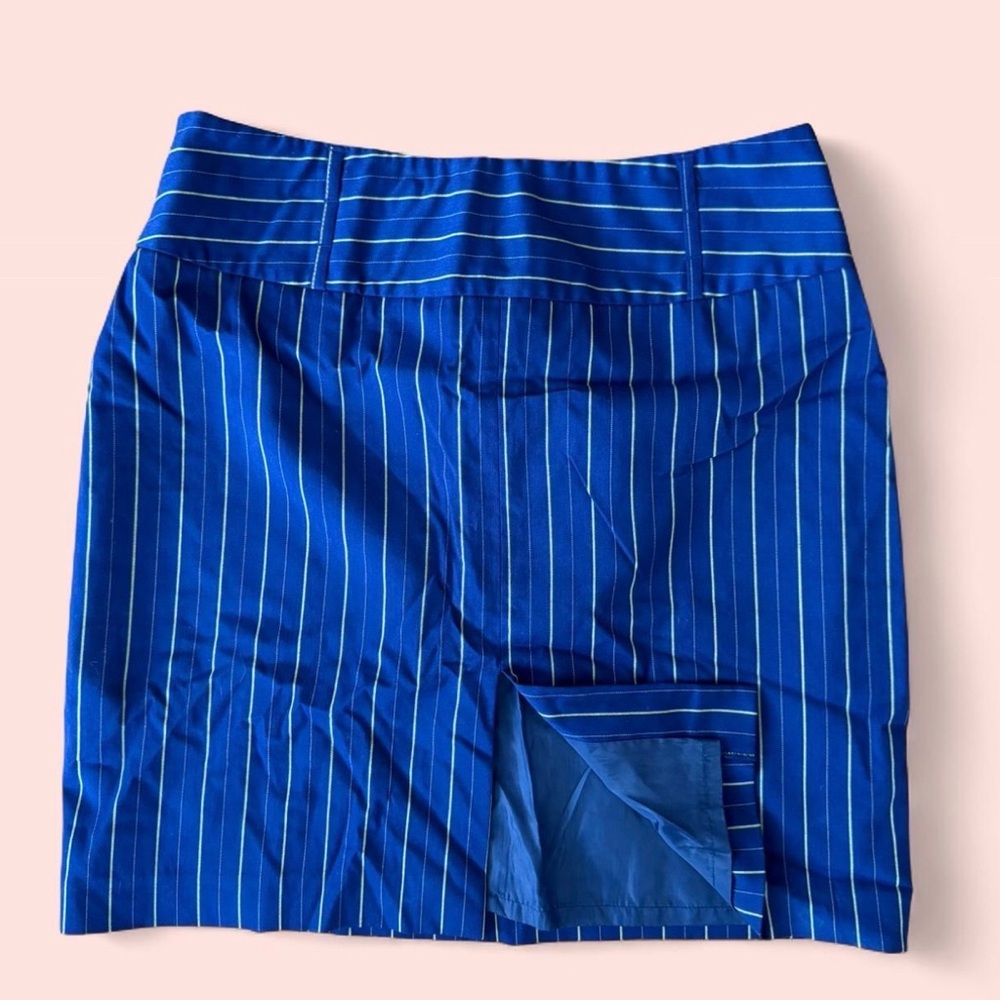 Y2K Blue Striped Women's Skirt